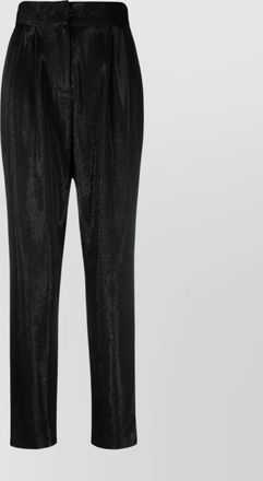 Iro high-waisted cotton blend trousers