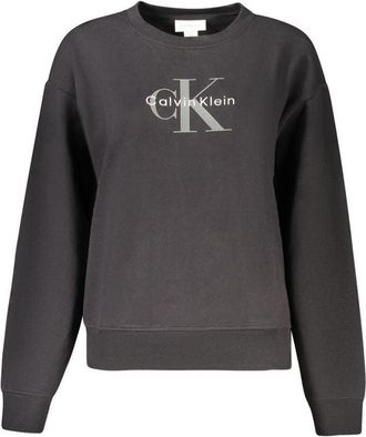 Calvin Klein Zwarte Katoenen Dames Sweatshirt