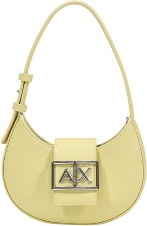 A|X Armani Exchange Mini Schoudertas - Dames - Schoudertassen - Beige - ONE Size - Polyester - Tassen