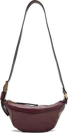 AllSaints Luna Crossbody Cross Body Handbags Dark Red, Leather