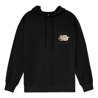 New Balance Double Logo Hoodie Black AMT23348-BK