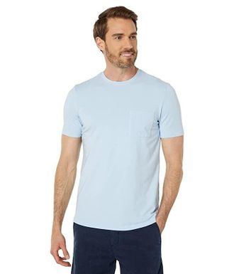 Benson T-Shirt Men Blue Cotton Blend Relaxed Fit Short Sleeve Beach JDM946