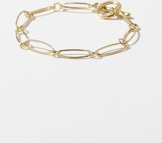 Simons Womens Delicate oval-link bracelet