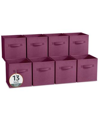 Sorbus 13In 8 Pack Collapsible Fabric Storage Bins