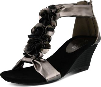 Spring Step Womens Harlequin Sandals, Pewter-1, 7.5-8