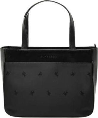 Burberry Pre-owned Handbags, female, Black, Size: ONE SIZE Pre-owned Nylon Handbag