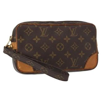 Louis Vuitton Pre-owned Clutches, female, Brown, Size: ONE SIZE Pre-owned Vintage Canvas Clutch