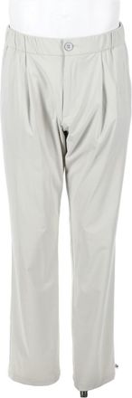 Herno Grey Relaxed Tapered Straight-Leg Pants