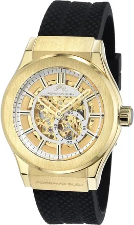 Porsamo Bleu Cruz Automatic Gold Dial Mens Watch 1221CCRR