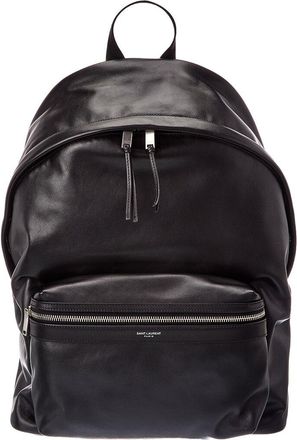 Saint Laurent City Matte Leather Backpack