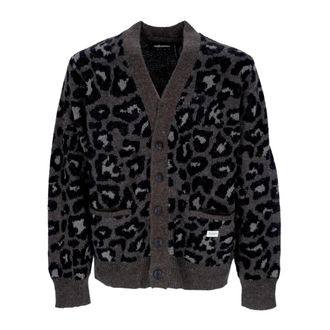 The Hundreds Killer Cardigan - Heren - Vesten - Grijs - M - Wol - Truien & Vesten