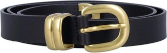 By Malene Birger Zoilo Leren Riem - Dames - Riemen - Zwart - ONE Size - Leer - Accessoires