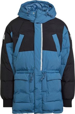 adidas Originals Down Regen Hooded Puffer Jacket Blue Black HL6745