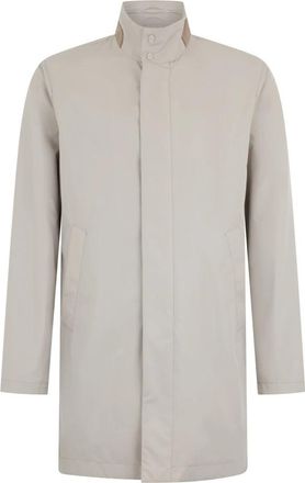 Herno High Collar Coat - Heren - Parka Jassen - Beige - L - Polyester - Jassen
