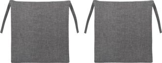 KASANOVA Set 2 cuscini sedia 39x39 cm grigio