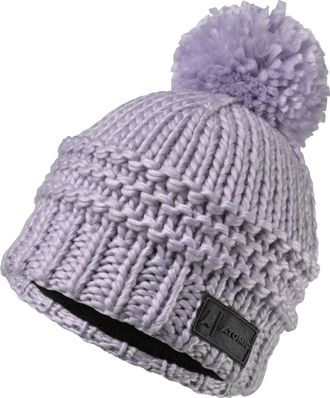 Atomic W ALPS POM Beanie - Lavender - Hat for Adults - Winter Hat with Fleece Headband - Comfortable & Breathable Hats - Warm Bobble Hat Made of Skin-Friendl