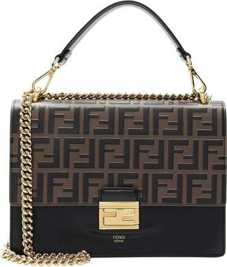 Fendi Fendi Ff Embossed Kan U Medium (Authentic Pre-Loved)