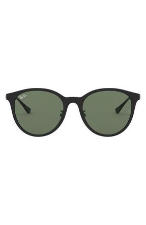 Ray-Ban 55mm Square Sunglasses in Black /Dark Green at Nordstrom