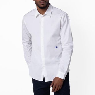 Burberry Long-Sleeved Cotton EKD Dress Shirt, Brand Size 37 (Neck 14.5)