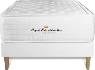 Royal Palace Bedding Royal Palace Bedding - Base Tapizada Blanco + Colch&oacute;n Con Espuma Viscoel&aacute;stica 90 X 200