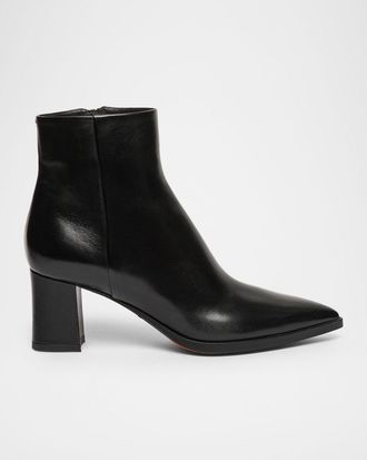 Santoni 65mm Estel Leather Ankle Boots