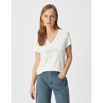 Ikks T-shirt met korte mouwen en geborduurde boodschap