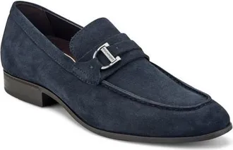 Rockport Carlo Leather Loafer in Dark Blue at Nordstrom, Size 10.5