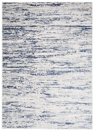 Tapiso Alfombra de sal&oacute;n crema azul vintage moteada suave 180 x 250 cm
