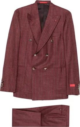 Isaia Double-breasted Pinstripe Suit