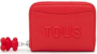 Tous Klassieke Portemonnee - Dames - Portefeuilles - Rood - ONE Size - Leer - Accessoires