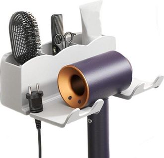 No Brand Gancho De Pared Para Secador De Pelo, Organizador Con Percha Para Secador De Pelo, Pr&aacute;ctico Soporte Para Accesorios De Peluquer&iacute;a En El Ba&ntilde;o