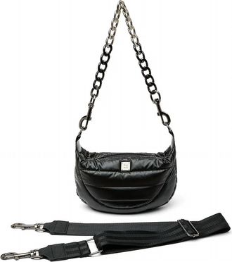 Think Royln Womens Tiny Dancer Crossbody Bag In Pearl Black