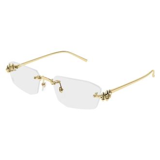 Cartier Ct0683O Optisch Montuur - unisex - Accessoires - Geel - Maat: 56 MM