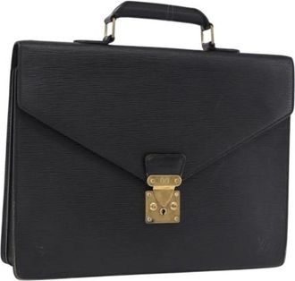 Louis Vuitton Pre-owned Vintage Business Bag - Dames - Vintage Handtas - Zwart - ONE Size - Leer - Vintage