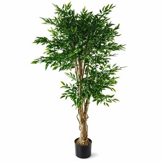 Leaf 140cm UV Resistant Ruscus Tree- 2716 leaves in Green