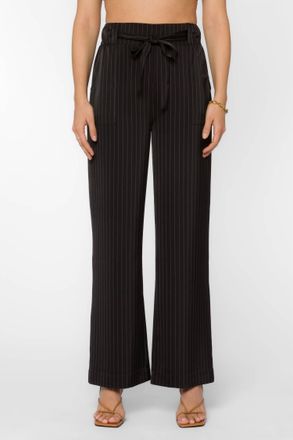 Velvet Heart Angeline Pant In Black Stripe