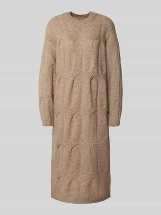 Pieces Relaxed Fit Strickkleid mit Woll-Anteil Modell JENNA in Schoko, Gr&ouml;&szlig;e XS