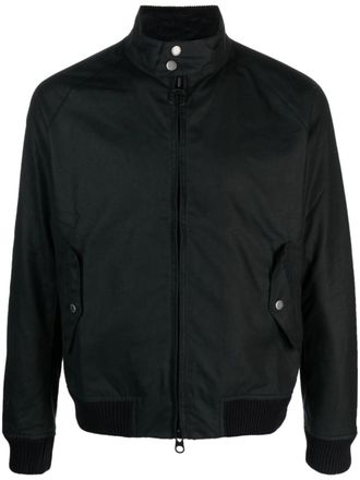 Barbour x Baracuta G4 wax-coated cotton jacket - Blue