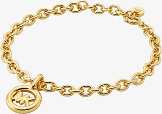 Michael Kors Logo Charm Chain-Link Bracelet