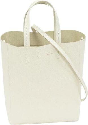 Celine Pre-owned Tote Bags, female, White, Size: ONE SIZE Pre-owned Leather Tote Bag