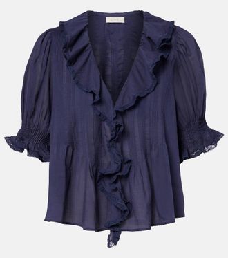 D&ocirc;en D&ocirc;en Henri cotton voile top