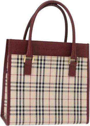Burberry Pre-owned Handbags, female, Multicolor, Size: ONE SIZE Pre-owned Vintage Canvas Handbag