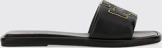 Tory Burch Sandali slide Double T Sport in pelle liscia con logo