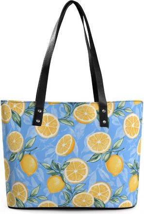 Generic Yellow Lemons Tote Bags for Women Cute Shoulder Purses Handbags