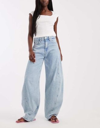 Tommy Jeans Ella - Jeans bombati lavaggio blu chiaro