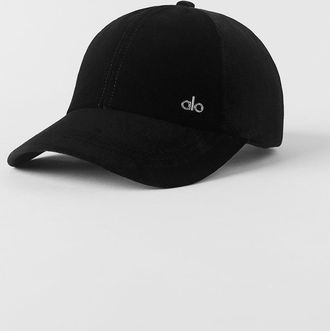 Alo | Velvet Off-Duty Cap in Black