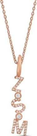 SHYMI Stacked Initals Pendant Necklace in Rose at Nordstrom