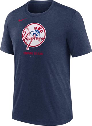 Nike New York Yankees Logo Nike Mens MLB T-Shirt in Blue | NJFD44BNK-J77