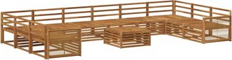 vidaXL Juegos De Sof&aacute;s 11 Uds. Madera De Acacia S&oacute;lida Vidaxl