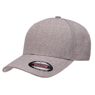 Flexfit Mens Heatherlight Cap, Melange Grey, L-XL